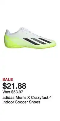 Sport Chek adidas Men's X Crazyfast.4 Indoor Soccer Shoes offer