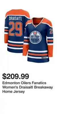 Sport Chek Edmonton Oilers Fanatics Women's Draisaitl Breakaway Home Jersey offer