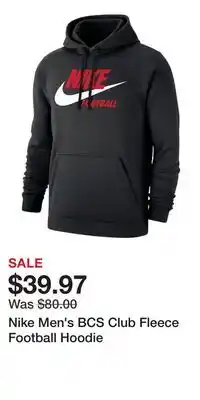 Sport Chek Nike Men's BCS Club Fleece Football Hoodie offer