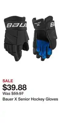 Sport Chek Bauer X Senior Hockey Gloves offer