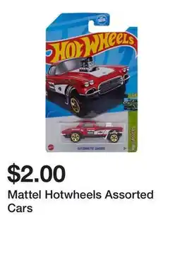 Dollarama Mattel Hotwheels Assorted Cars offer