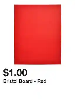 Dollarama Bristol Board - Red offer