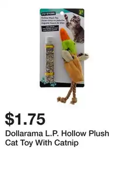 Dollarama Dollarama L.P. Hollow Plush Cat Toy With Catnip offer
