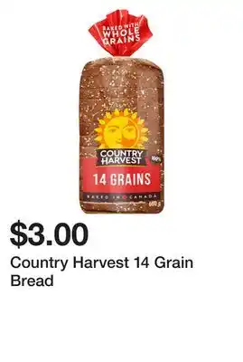 Dollarama Country Harvest 14 Grain Bread offer