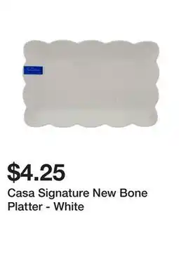 Dollarama Casa Signature New Bone Platter - White offer