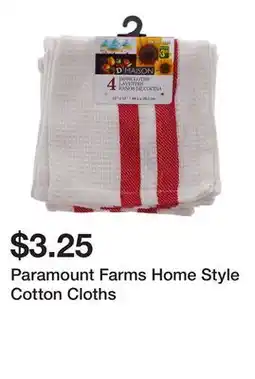 Dollarama Paramount Farms Home Style Cotton Cloths offer