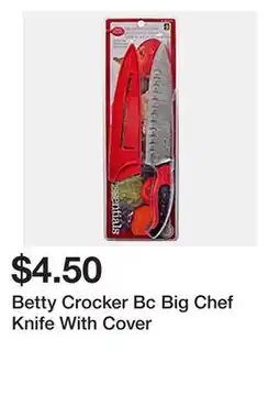 Dollarama Betty Crocker Bc Big Chef Knife With Cover offer