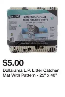 Dollarama Dollarama L.P. Litter Catcher Mat With Pattern - 25 x 40 offer