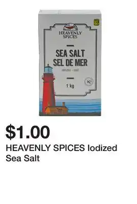 Dollarama HEAVENLY SPICES Iodized Sea Salt offer