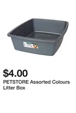 Dollarama PETSTORE Assorted Colours Litter Box offer