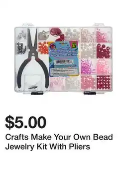 Dollarama Crafts Make Your Own Bead Jewelry Kit With Pliers offer