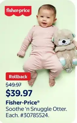 Walmart Fisher-Price soothe 'n snuggle otter offer