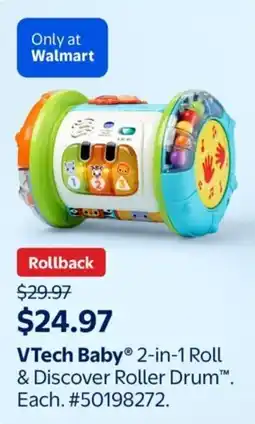 Walmart VTech Baby 2-in-1 Roll & Discover Roller Drum offer