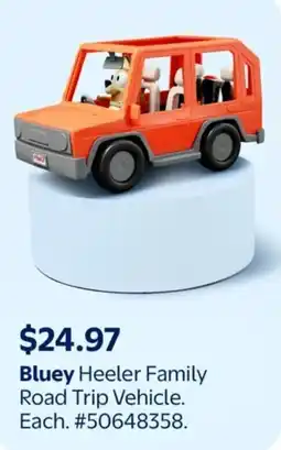Walmart Bluey Heeler Family Road Trip Vehicle offer