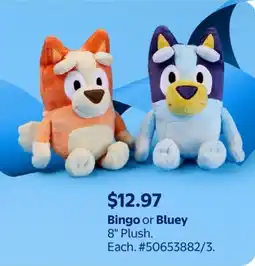 Walmart Bingo or Bluey 8" Plush offer