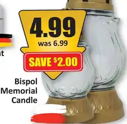 Starsky Bispol Memorial Candle offer