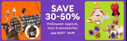 Petsmart Halloween apparel, toys & accessories offer