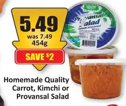 Starsky Homemade Quality Carrot, Kimchi or Provansal Salad offer