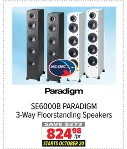 2001 Audio Video SE6000B PARADIGM 3-Way Floorstanding Speakers offer
