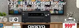 2001 Audio Video TXNR6100 ONKYO 7.2 Ch. 8K THX Certified Receiver offer