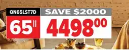 2001 Audio Video QN65LST7D SAMSUNG 65 Partial Sun Neo QLED 4K offer