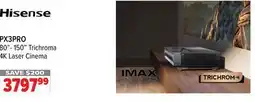 2001 Audio Video PX3PRO Hisense 80- 150 Trichroma 4K Laser Cinema offer