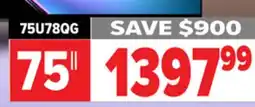 2001 Audio Video 75U78QG Hisense 75 165HZ Mini-LED Pro offer