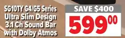 2001 Audio Video SG10TY LG G4/G5 Series SAVE $400 Ultra Slim Design 3.1 Ch Sound Bar with Dolby Atmos offer