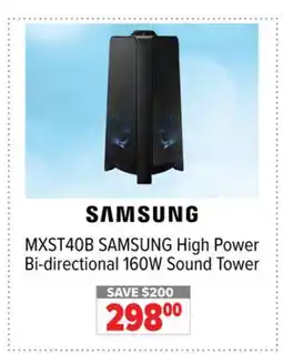 2001 Audio Video MXST40B SAMSUNG High Power Bi-directional 160W Sound Tower offer