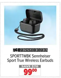 2001 Audio Video SPORTTWBK Sennheiser Sport True Wireless Earbuds offer
