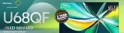 2001 Audio Video 55U68QF Hisense 55 U68QF QLED Mini-LED offer