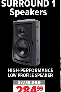 2001 Audio Video SURROUND 1 HIGH-PERFORMANCE LOW PROFILE SPEAKER offer