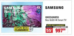 2001 Audio Video QN55QN85D Samsung 55 Neo QLED 4K Smart TV offer
