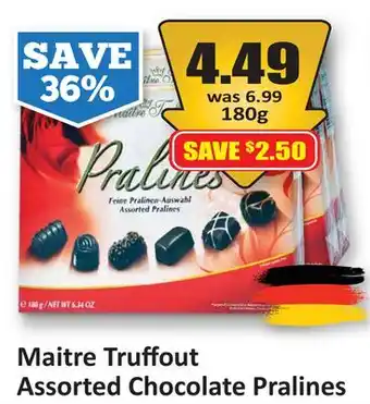 Starsky Maitre Truffout Assorted Chocolate Pralines offer