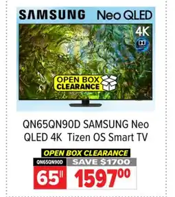 2001 Audio Video QN65QN90D SAMSUNG 65 Neo QLED 4K Tizen OS Smart TV offer