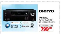 2001 Audio Video TXNR5100 ONKYO 7.2 Ch. 4K/8K HDR Chromecast Receiver offer