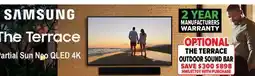2001 Audio Video QN55LST7D SAMSUNG 55 The Terrace Partial Sun Neo QLED 4K TV offer