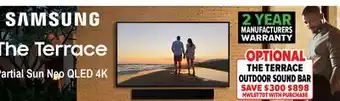 2001 Audio Video QN55LST7D SAMSUNG 55 The Terrace Partial Sun Neo QLED 4K TV offer