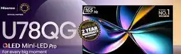 2001 Audio Video 55U78QG Hisense 55 QLED Mini-LED Pro offer