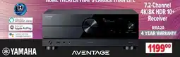 2001 Audio Video RXA2A YAMAHA 7.2 Channel 4K/8K HDR 10+ Receiver offer