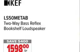 2001 Audio Video LS50METAB KEF Two-Way Bass Reflex Bookshelf Loudspeaker offer
