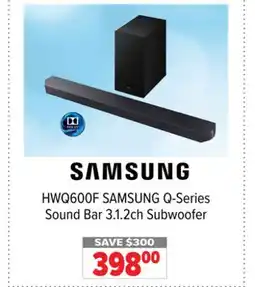 2001 Audio Video HWQ600F SAMSUNG Q-Series Sound Bar 3.1.2ch Subwoofer offer