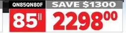 2001 Audio Video QN85QN80F SAMSUNG 85 Neo QLED offer