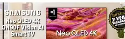 2001 Audio Video QN55QN90F SAMSUNG Neo QLED 4K QN90F Vision AI Smart TV offer