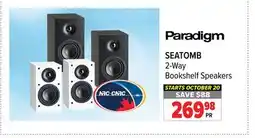 2001 Audio Video SEATOMB Paradigm 2-Way Bookshelf Speakers offer
