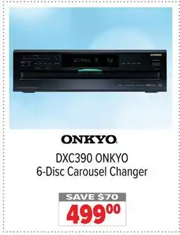 2001 Audio Video DXC390 ONKYO 6-Disc Carousel Changer offer