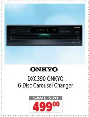 2001 Audio Video DXC390 ONKYO 6-Disc Carousel Changer offer