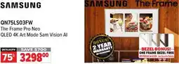2001 Audio Video QN75LS03FW SAMSUNG 75 QN75LS03FW The Frame Pro Neo QLED 4K Art Mode Sam Vision AI offer