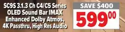 2001 Audio Video SC9S LG 3.1.3 Ch C4/C5 Series OLED Sound Bar IMAX Enhanced Dolby Atmos, 4K Passthru, High Res Audio offer