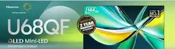 2001 Audio Video 55U68QF Hisense 55 QLED Mini-LED offer
